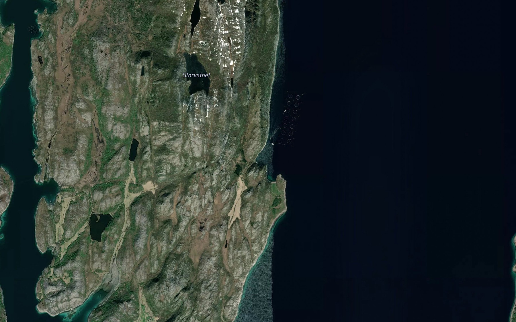 Satellite map of the Bjynnvika