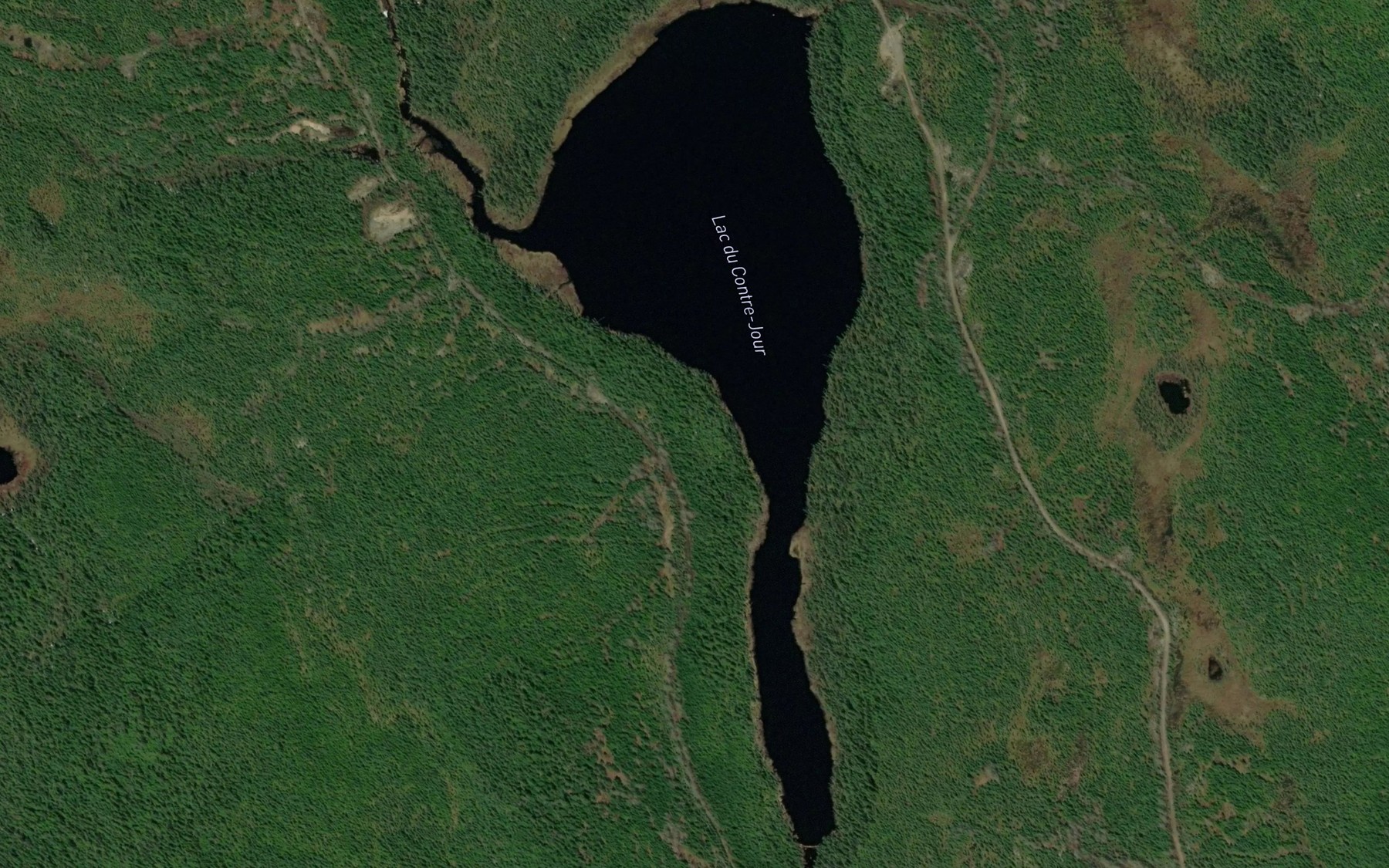 Satellite map of the Lac du Contre-Jour