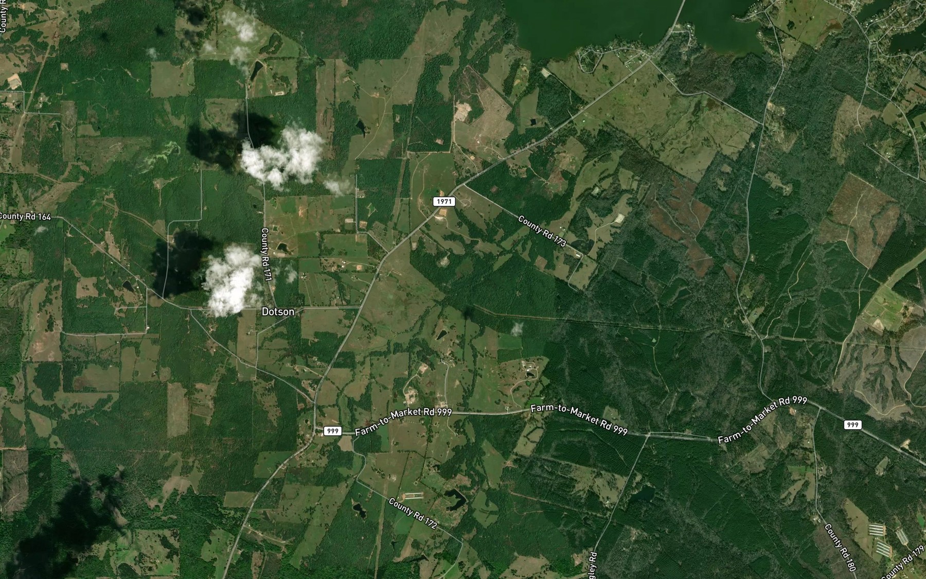Satellite map of the Murphy Creek