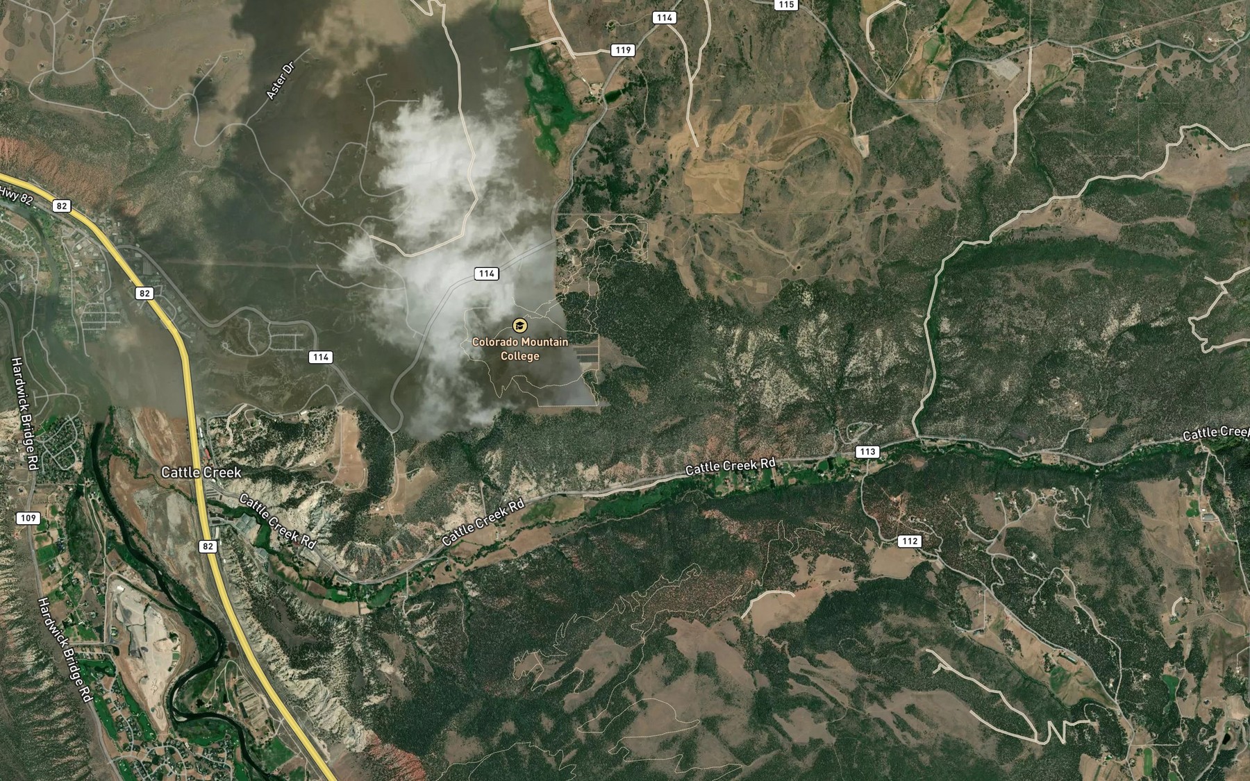 Satellite map of the Atkinson Ditch