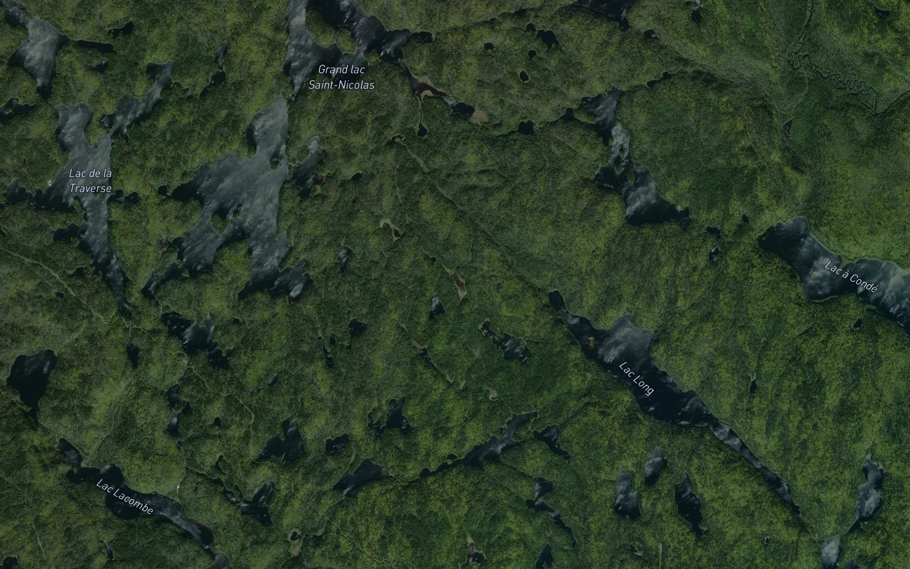 Satellite map of the Septieme Lac
