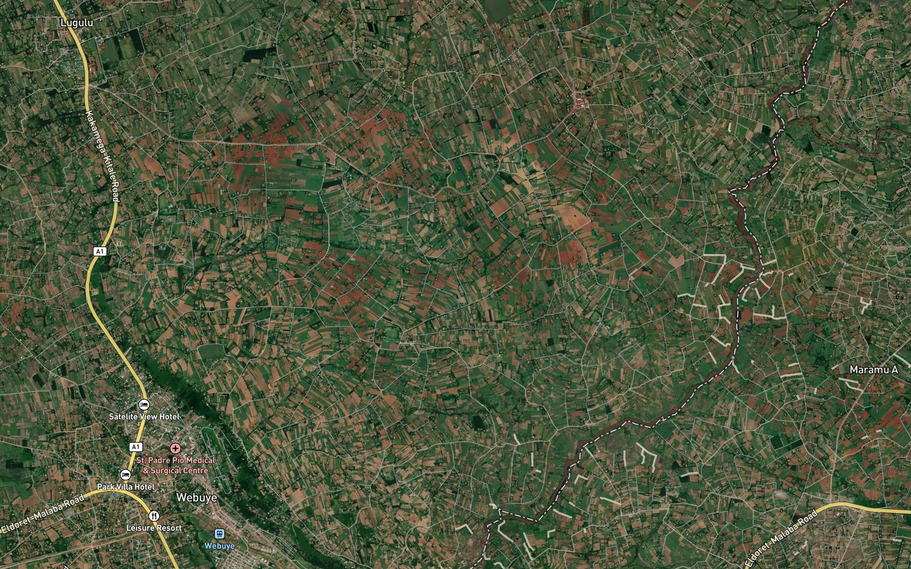 Satellite map of the Sipala