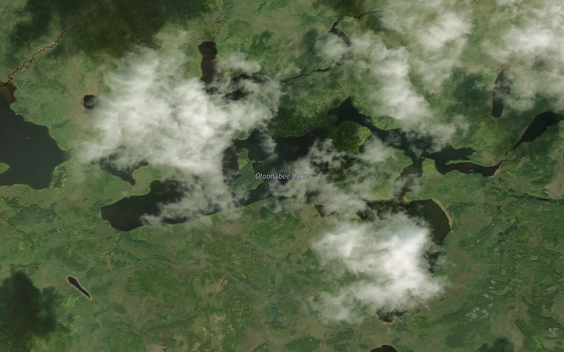 Satellite map of the Otoonabee Lake