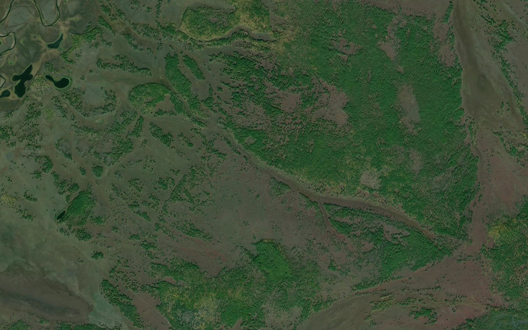 Satellite map of the Pad' Tundurne