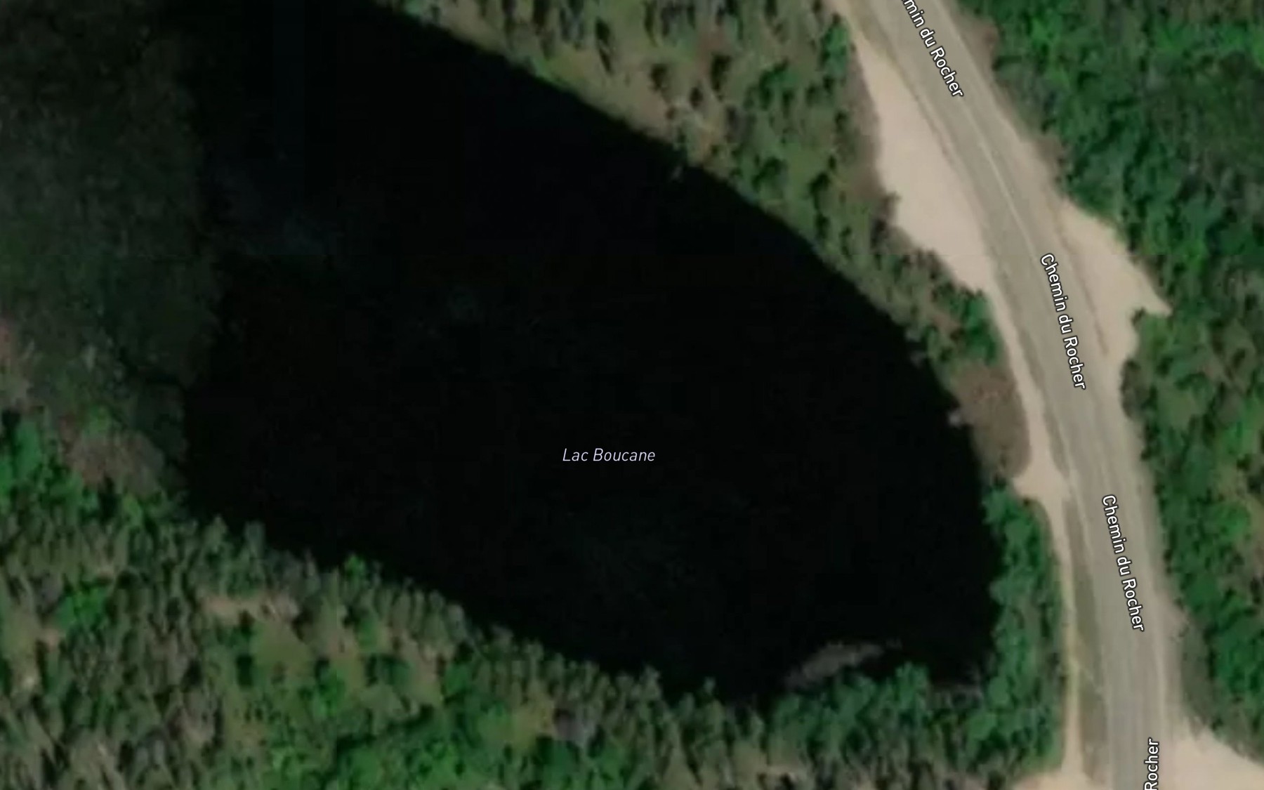 Satellite map of the Lac Boucane