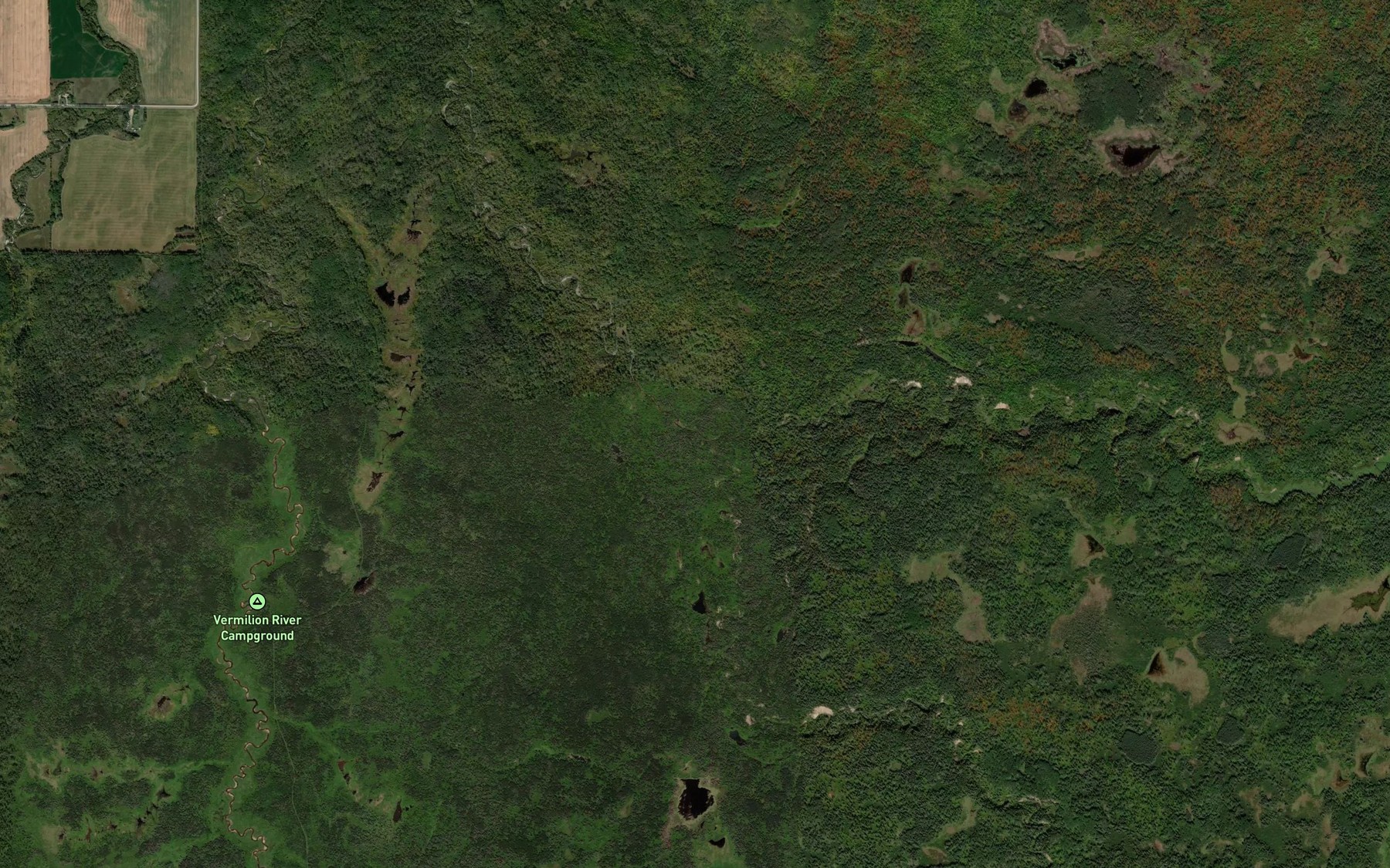 Satellite map of the Stony Creek