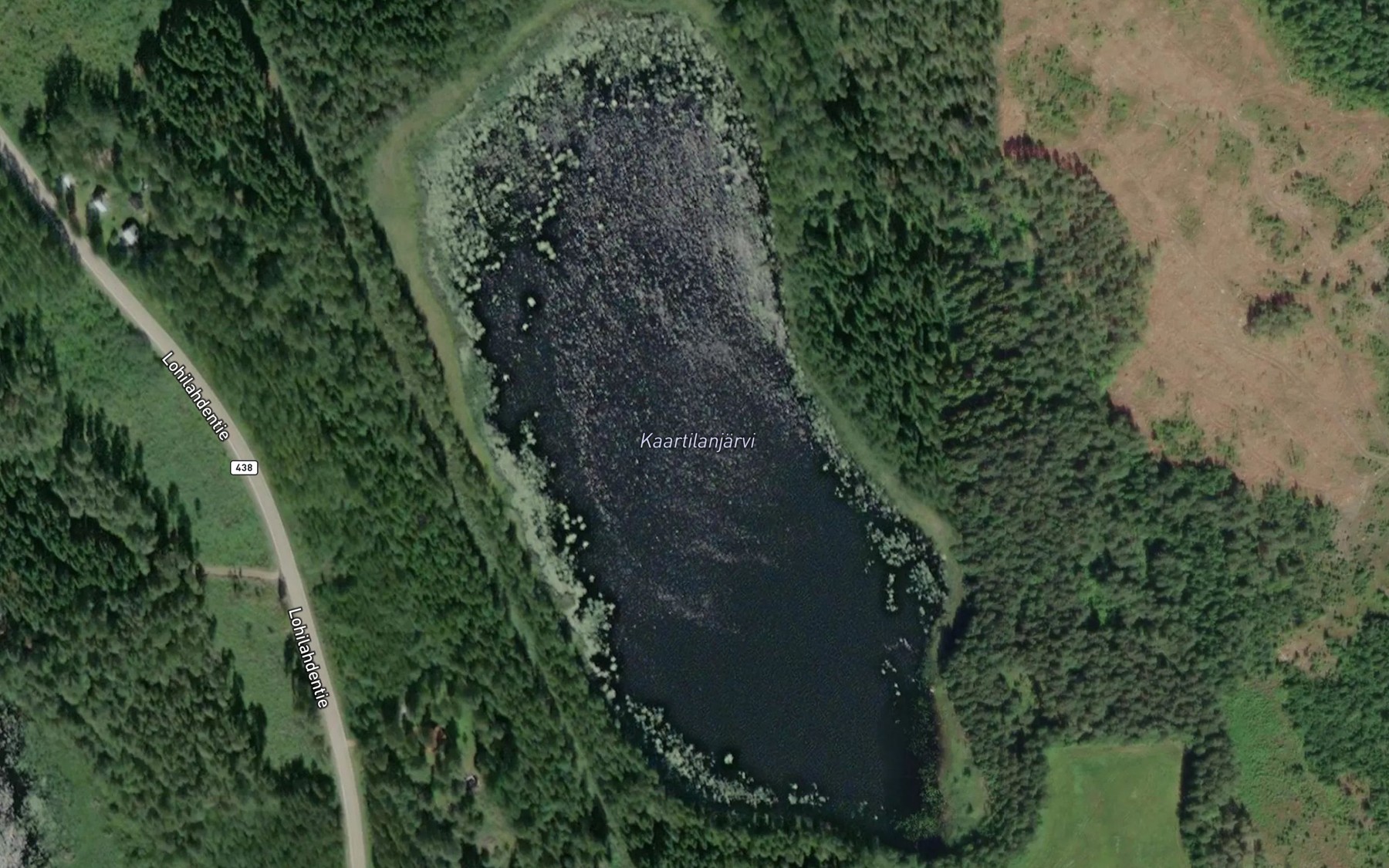 Satellite map of the Kaartilanjarvi