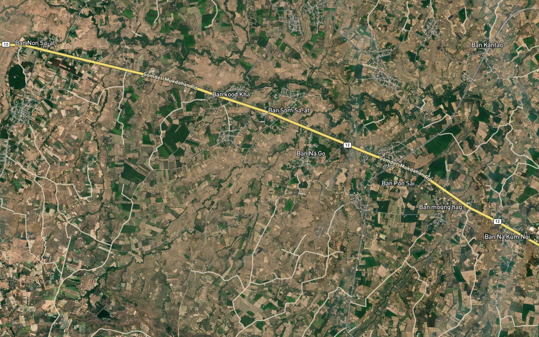 Satellite map of the Huai Na Kham