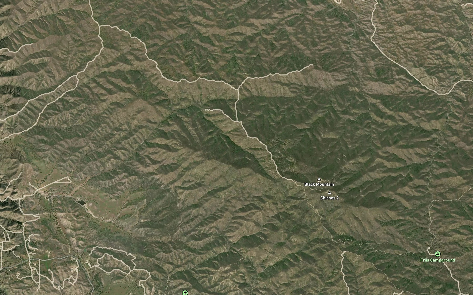 Satellite map of the Willow Spring