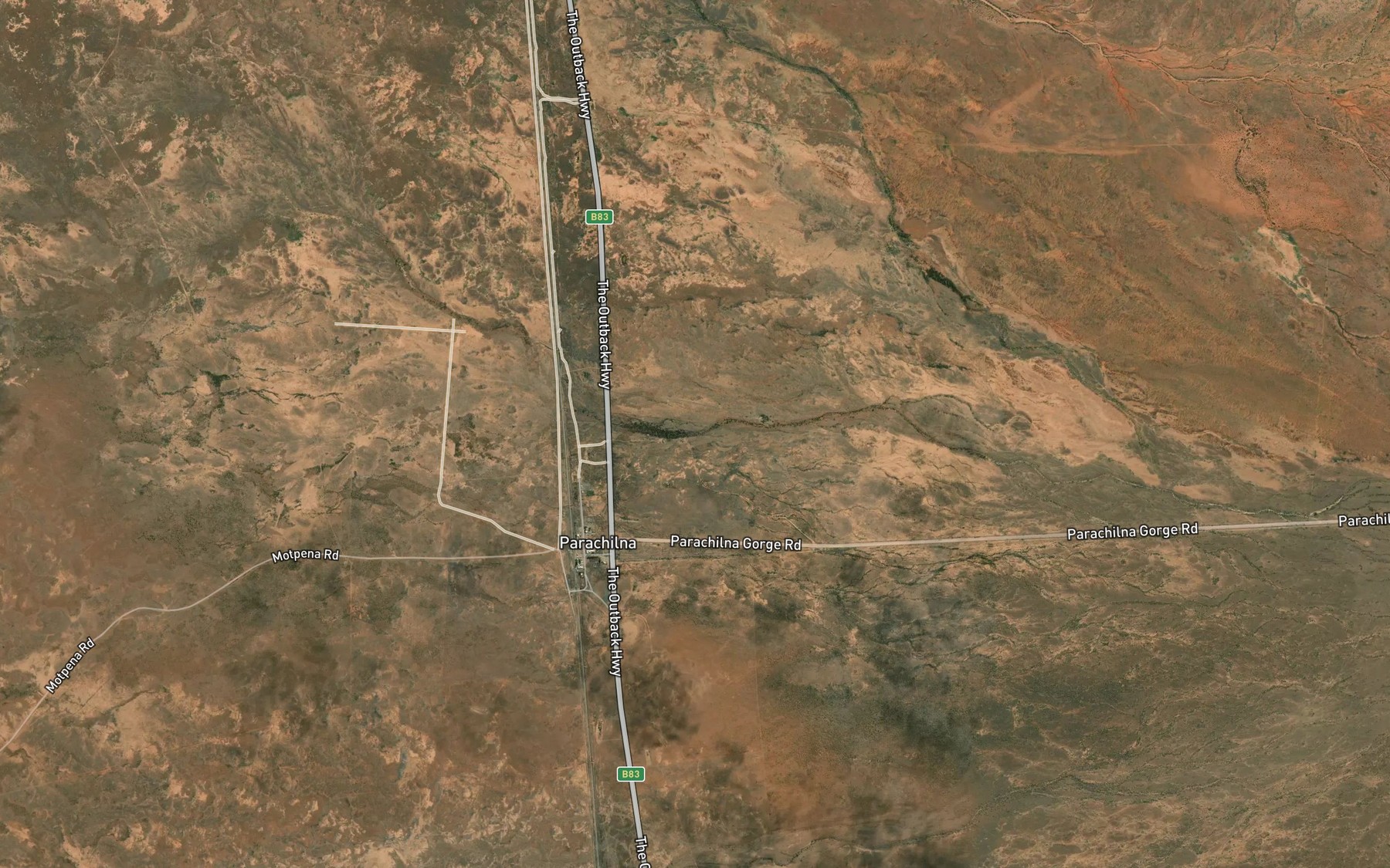 Satellite map of the Parachilna Overflow