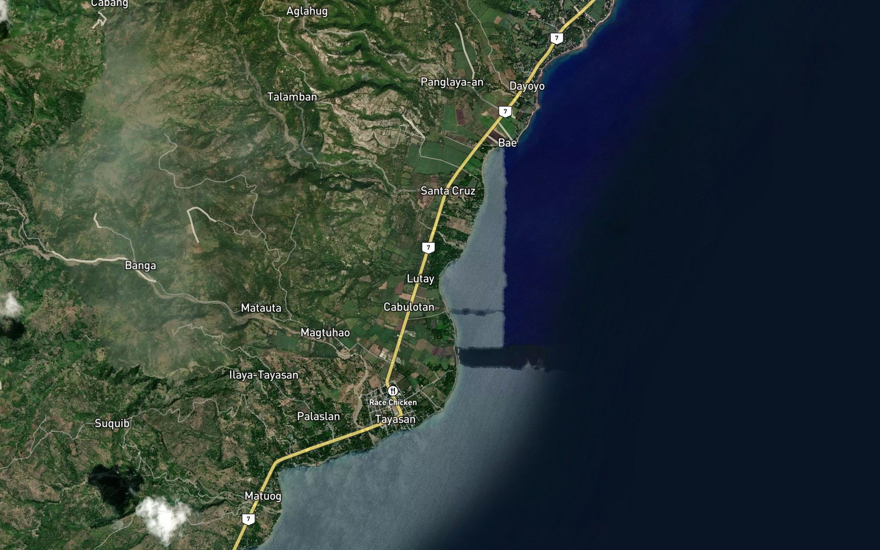Satellite map of the Lutay River