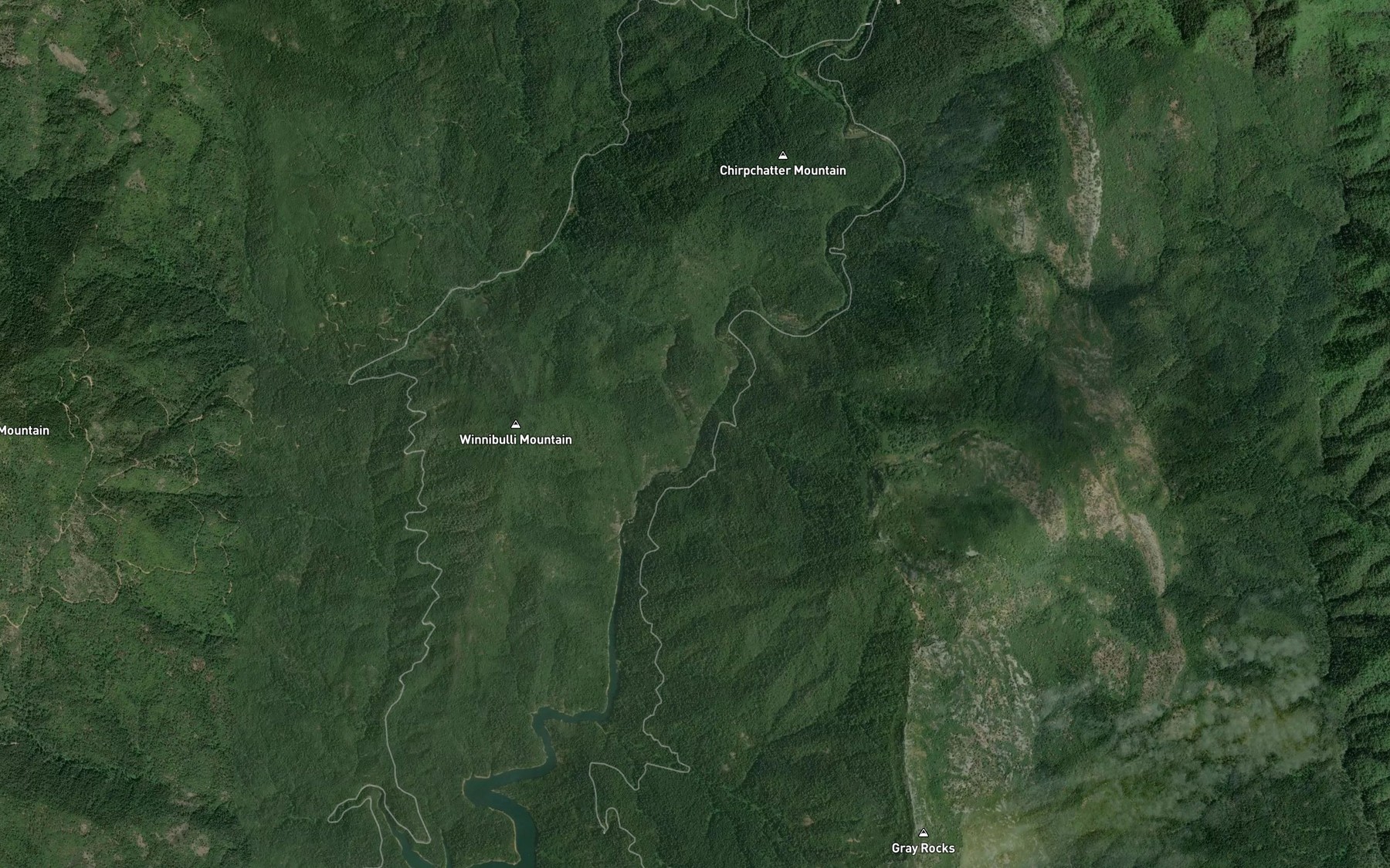 Satellite map of the Salt Creek