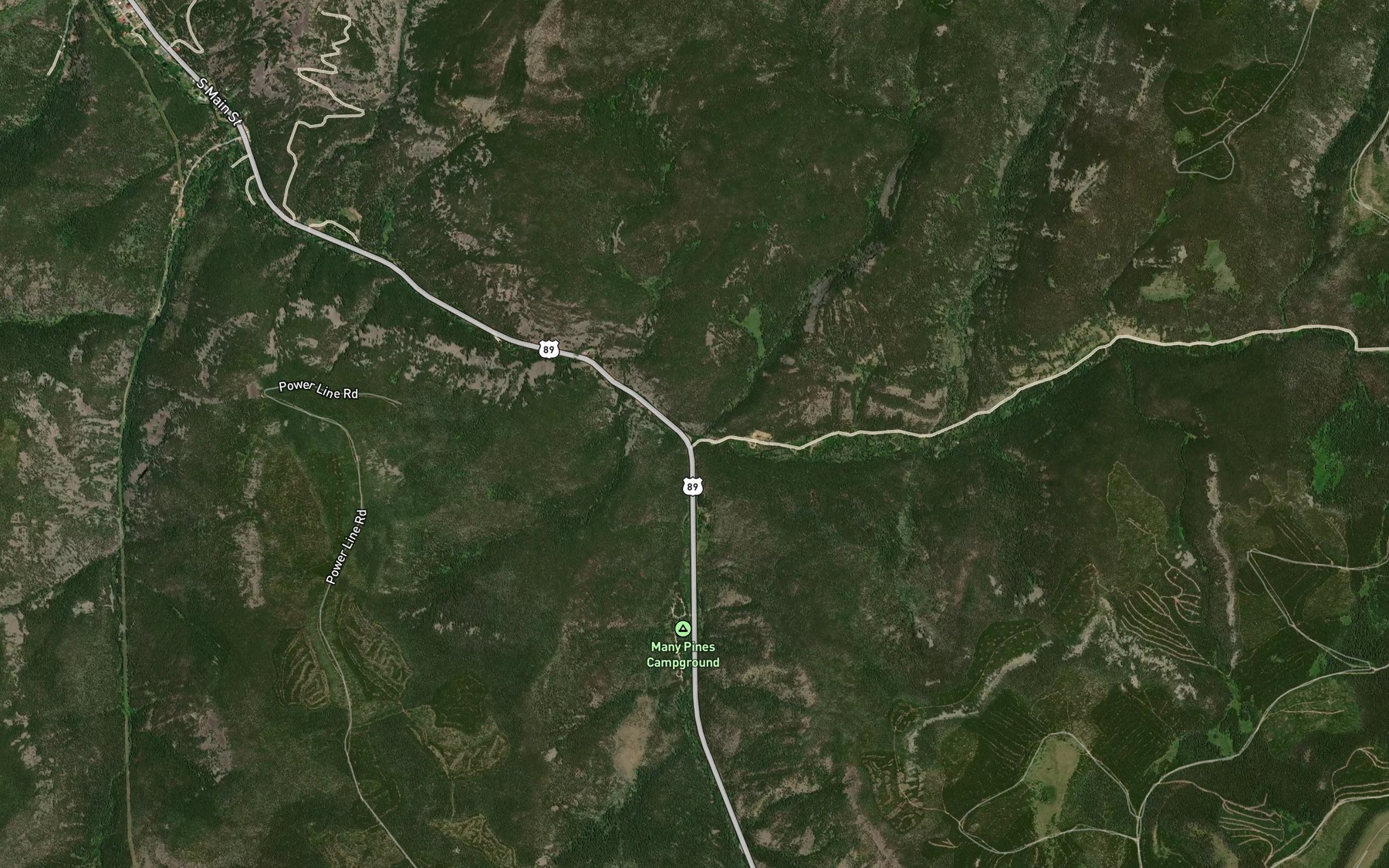 Satellite map of the Jefferson Creek