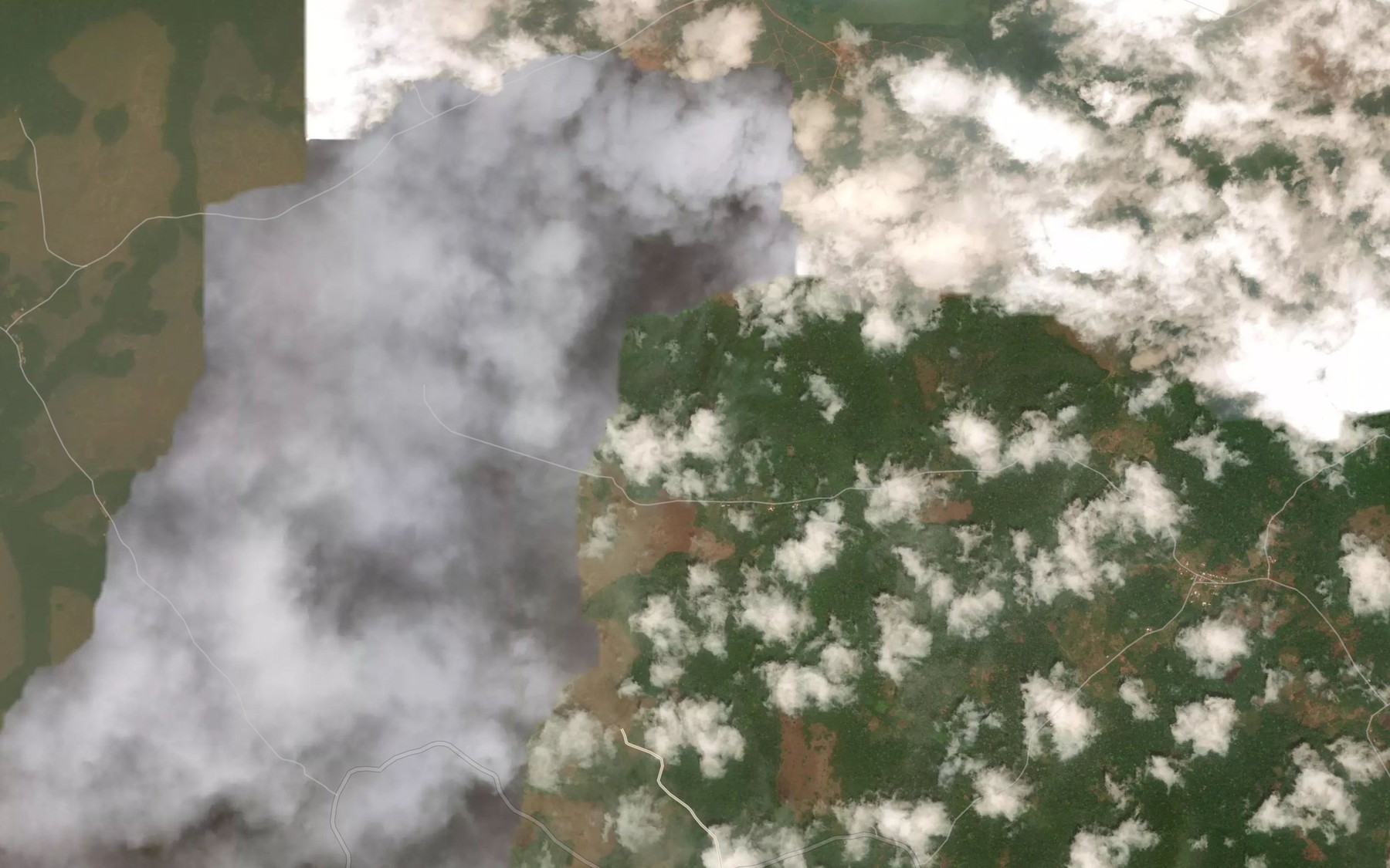 Satellite map of the Mbembe
