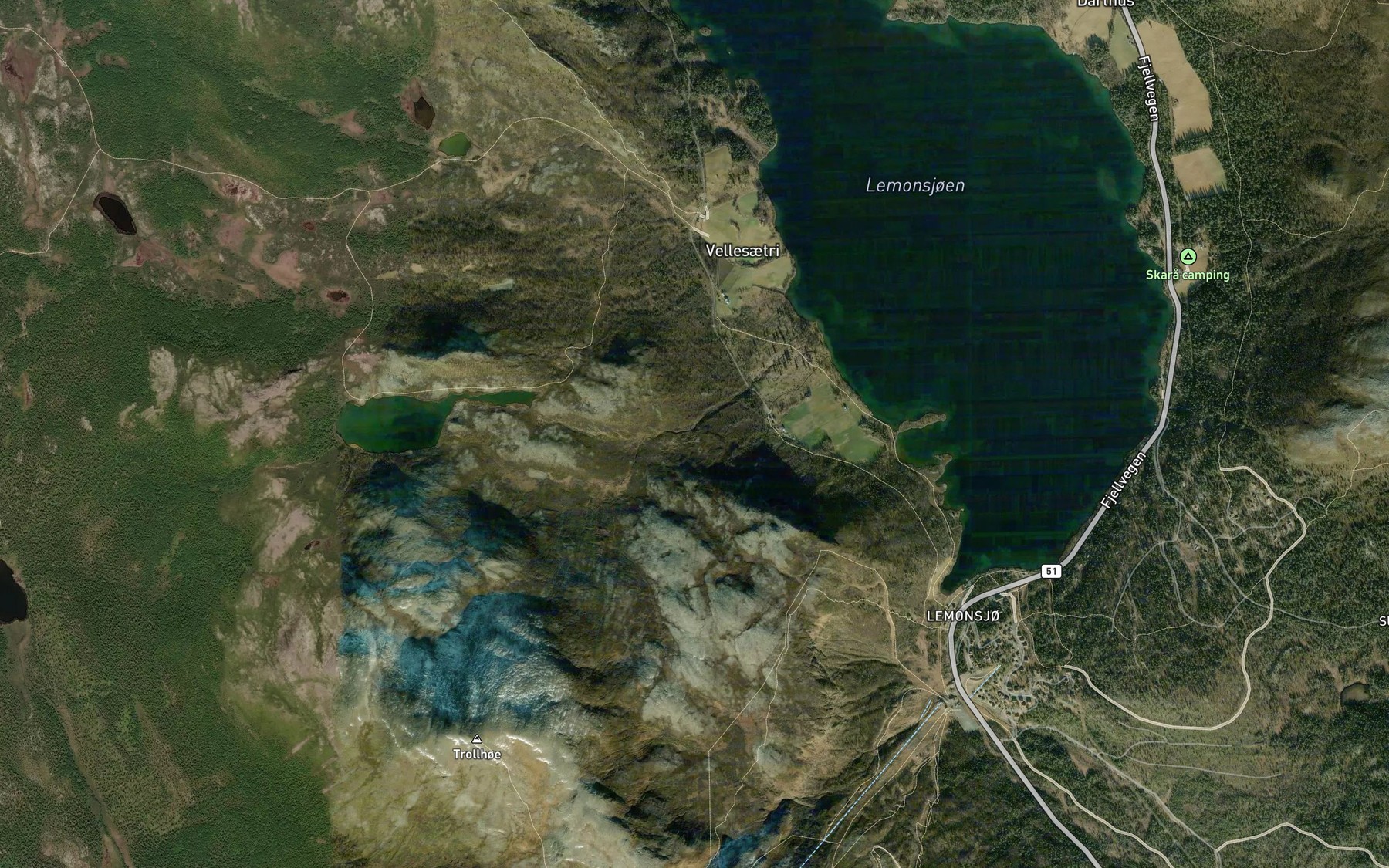 Satellite map of the Eitra