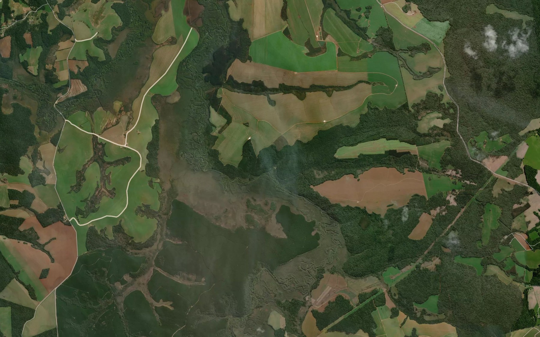 Satellite map of the Arroio Manhoso