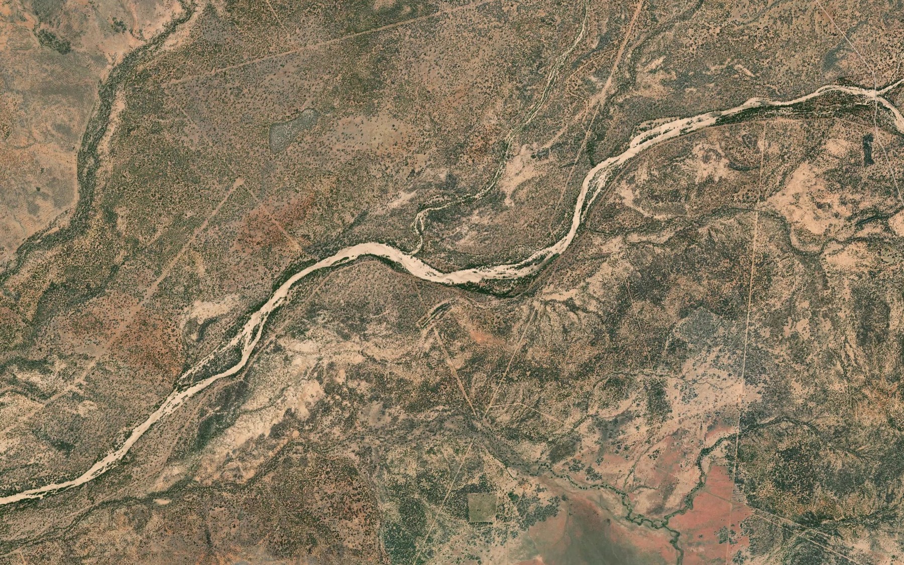Satellite map of the Spinifex Creek