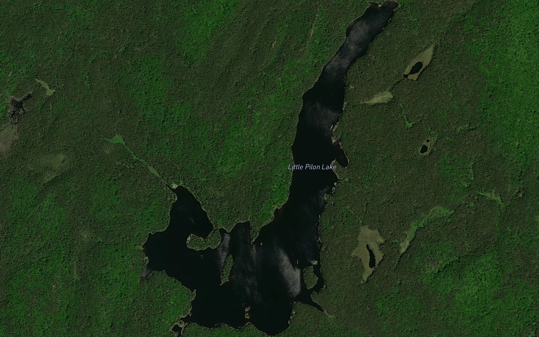 Satellite map of the Little Pilon Lake