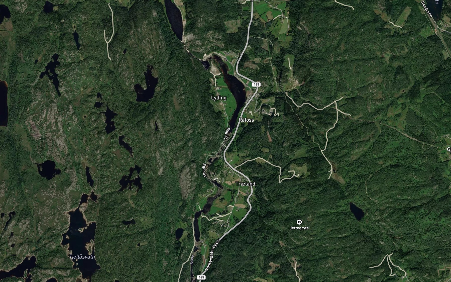 Satellite map of the Rafosshoggan