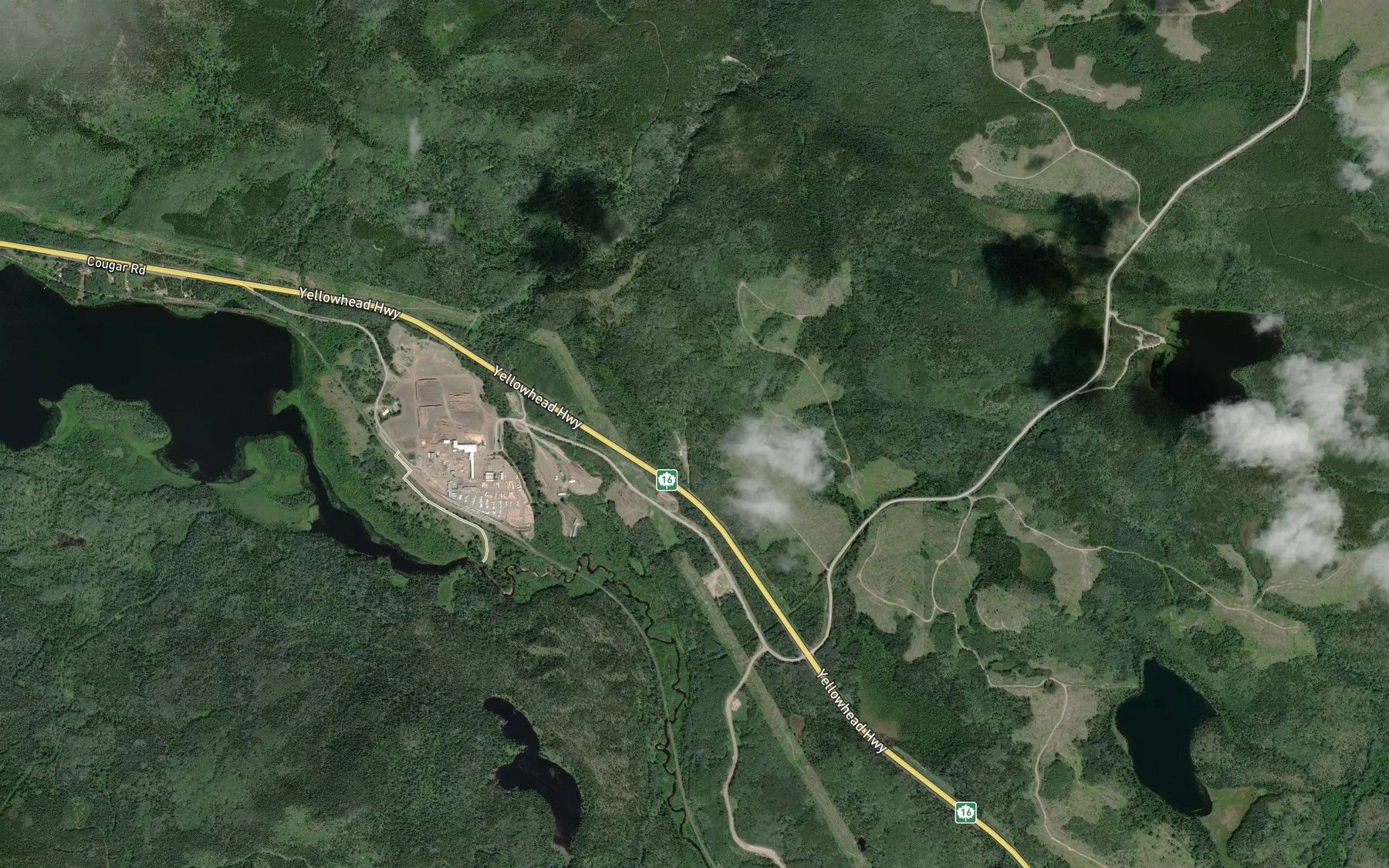 Satellite map of the Sheraton Creek