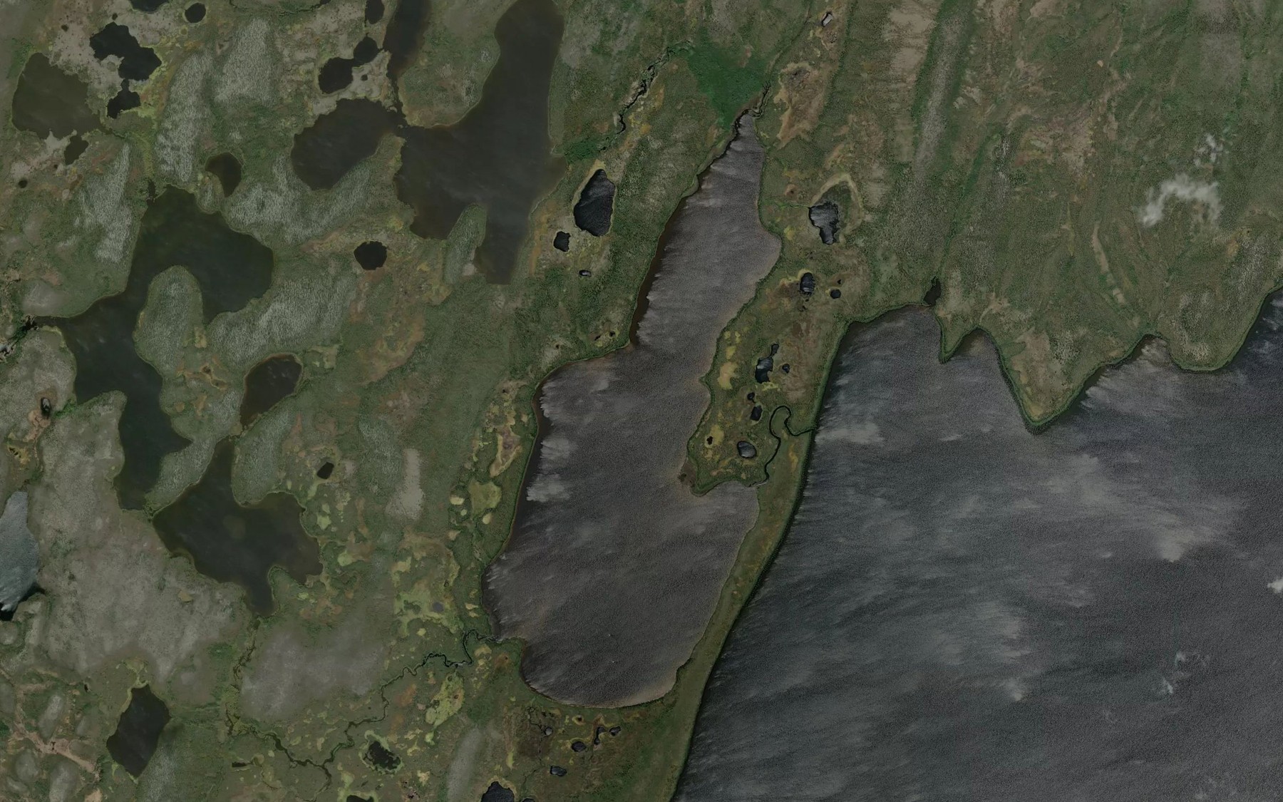 Satellite map of the Werner Lake
