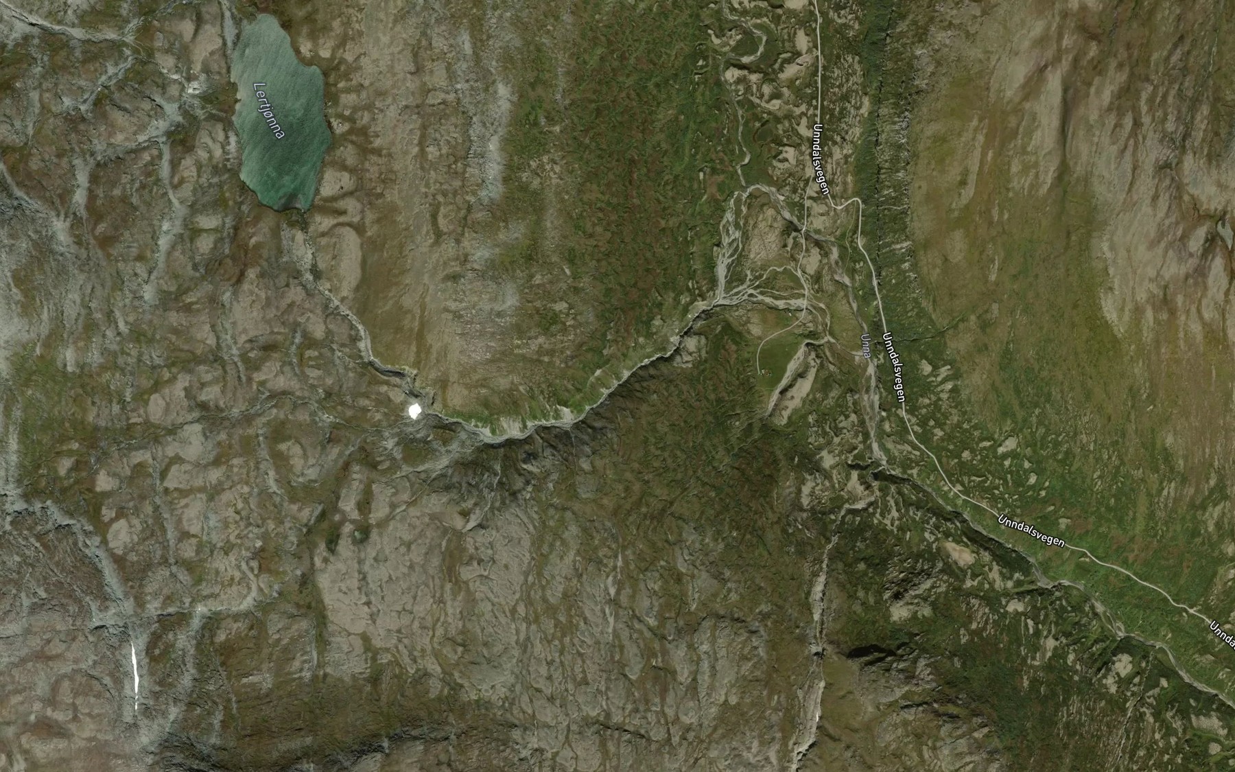 Satellite map of the Leirtjornbekken