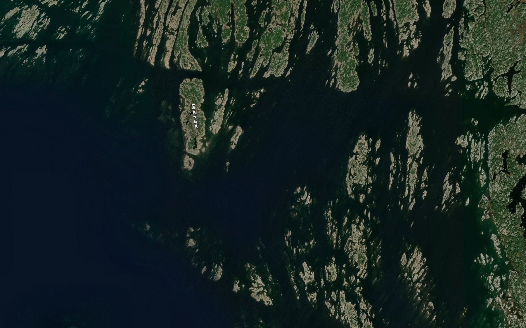 Satellite map of the Pratt Reef