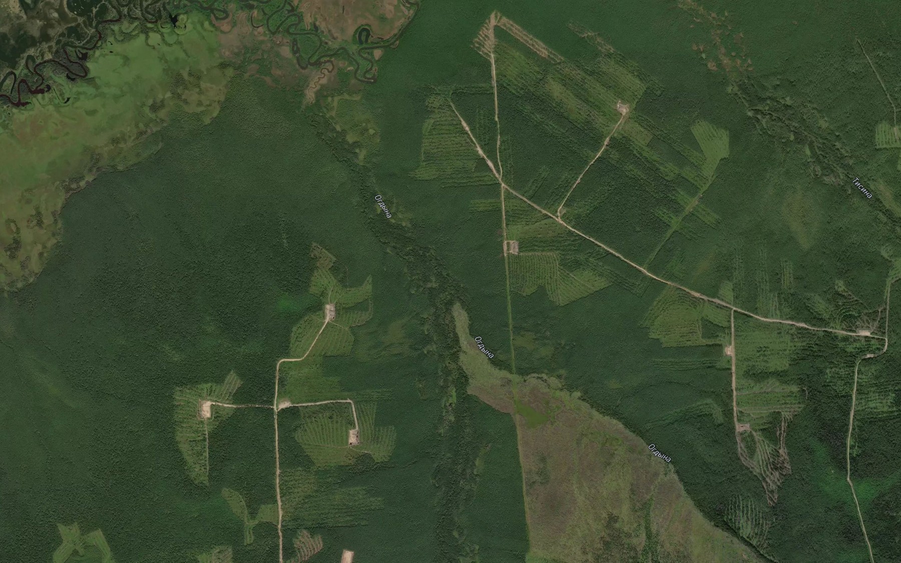 Satellite map of the Polyarnyy