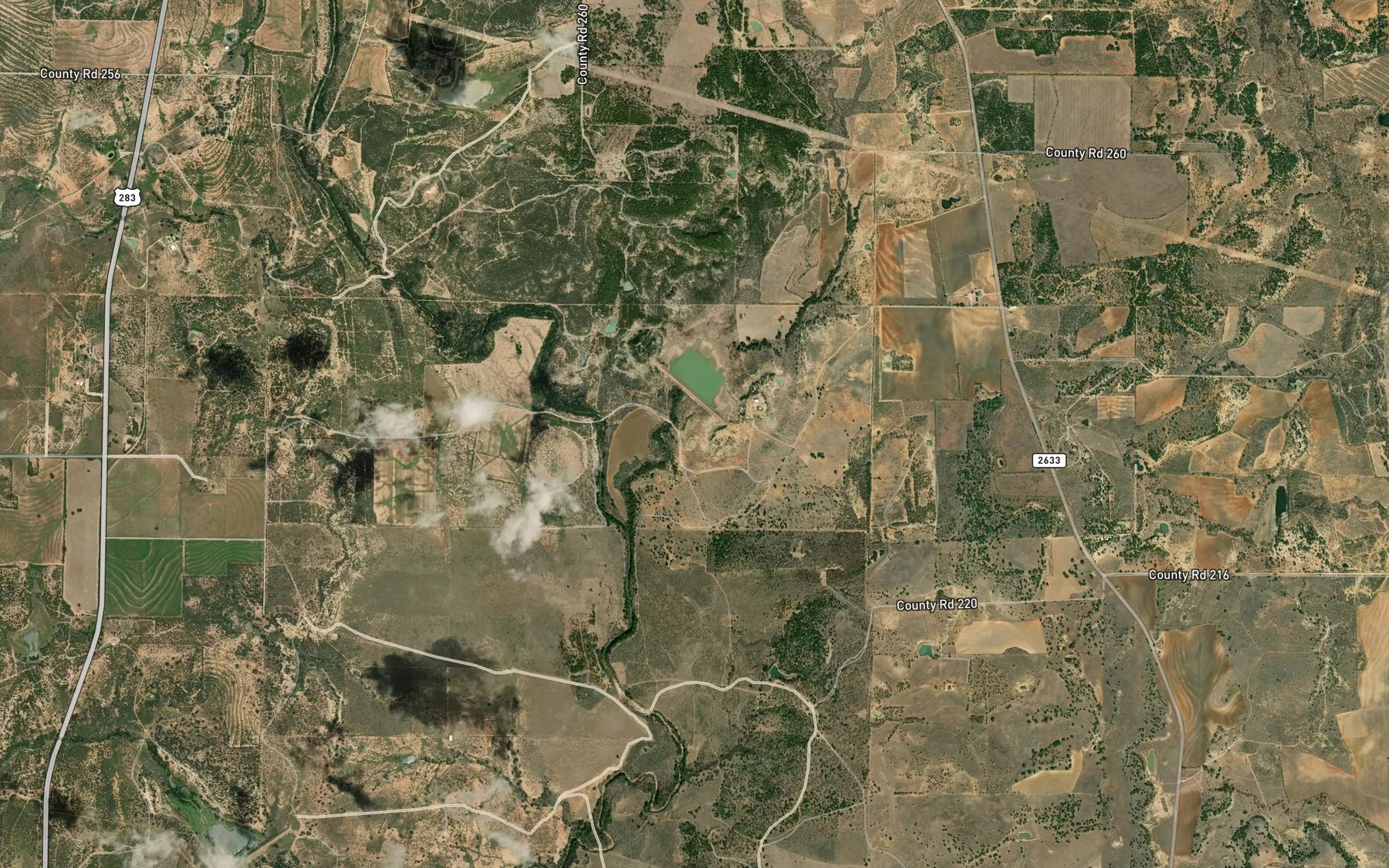 Satellite map of the Soil Conservation Service Site 18 Reservoir