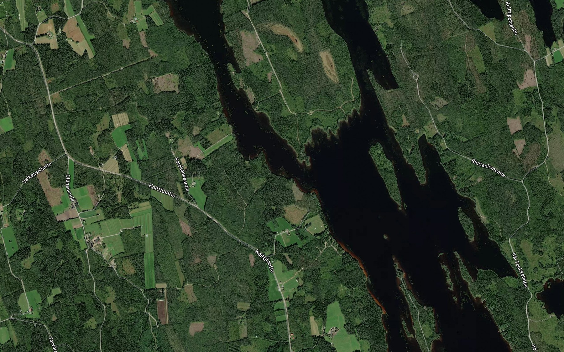 Satellite map of the Kinapuru