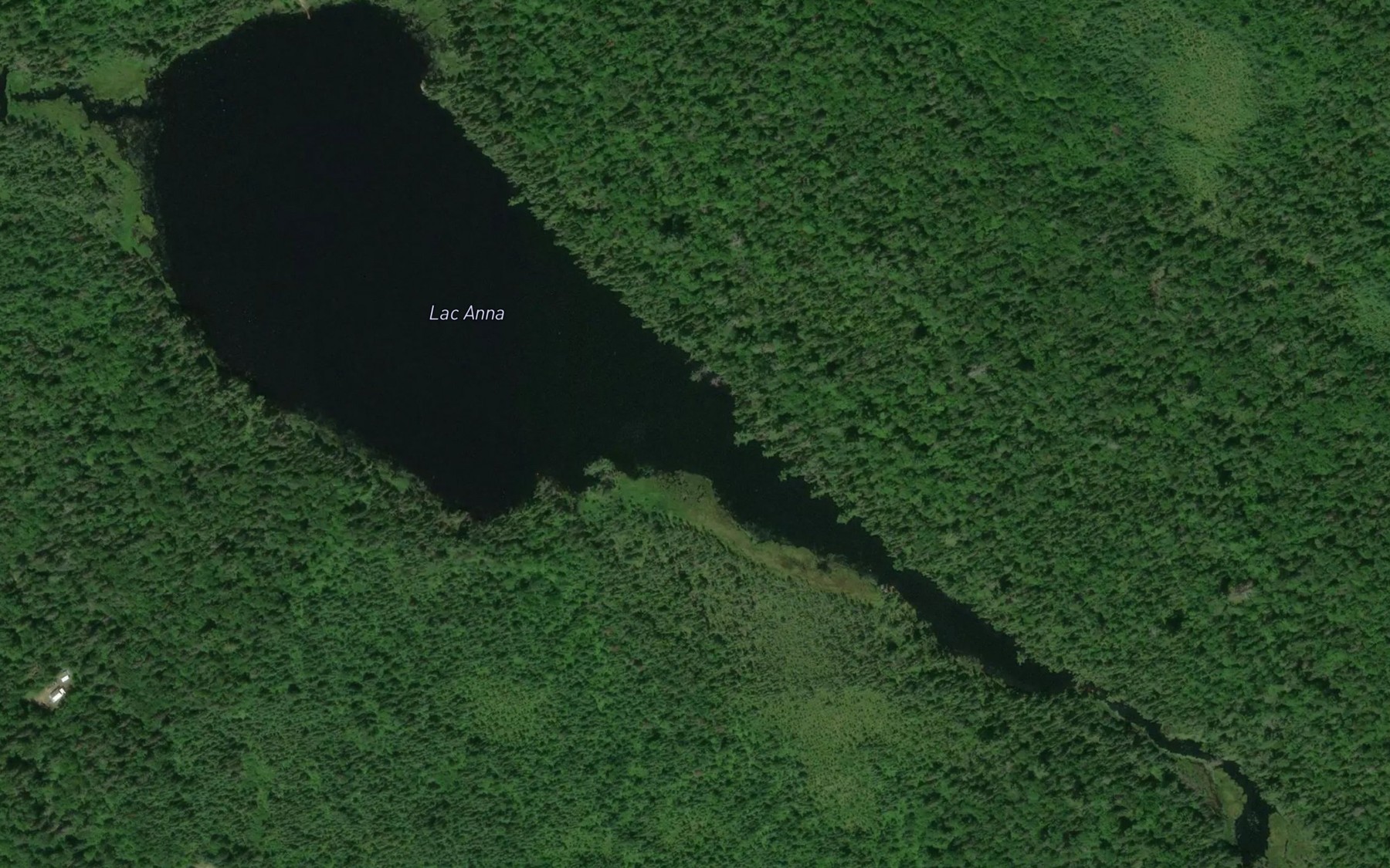 Satellite map of the Lac Anna
