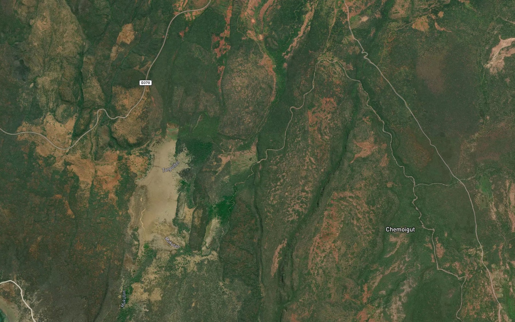 Satellite map of the Tangulbei