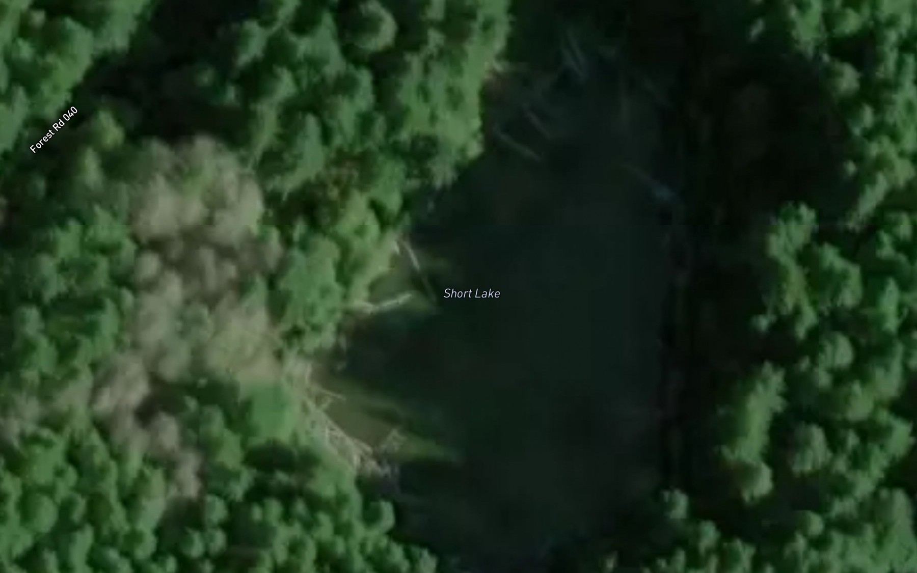 Satellite map of the Short Lake