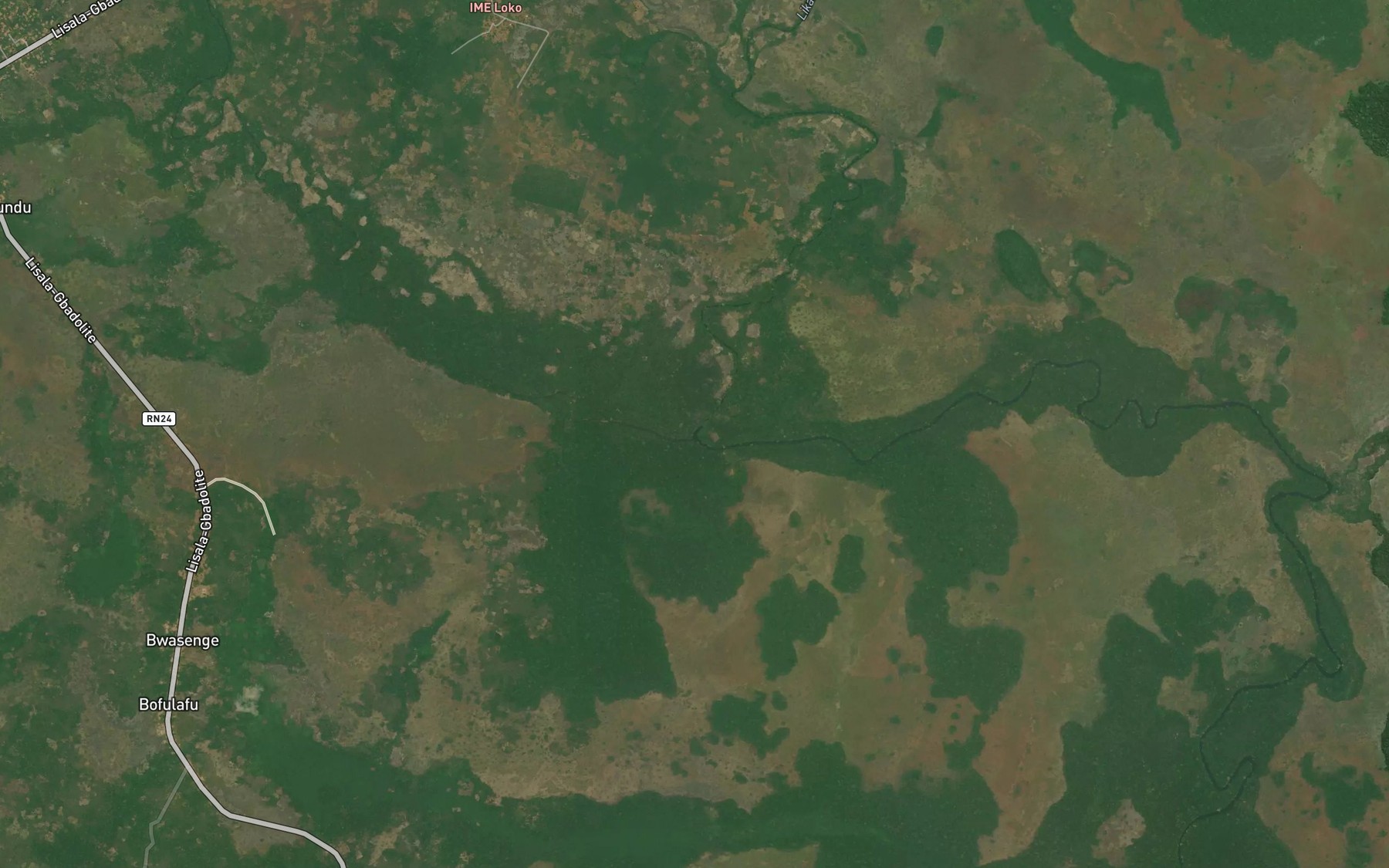 Satellite map of the Loko