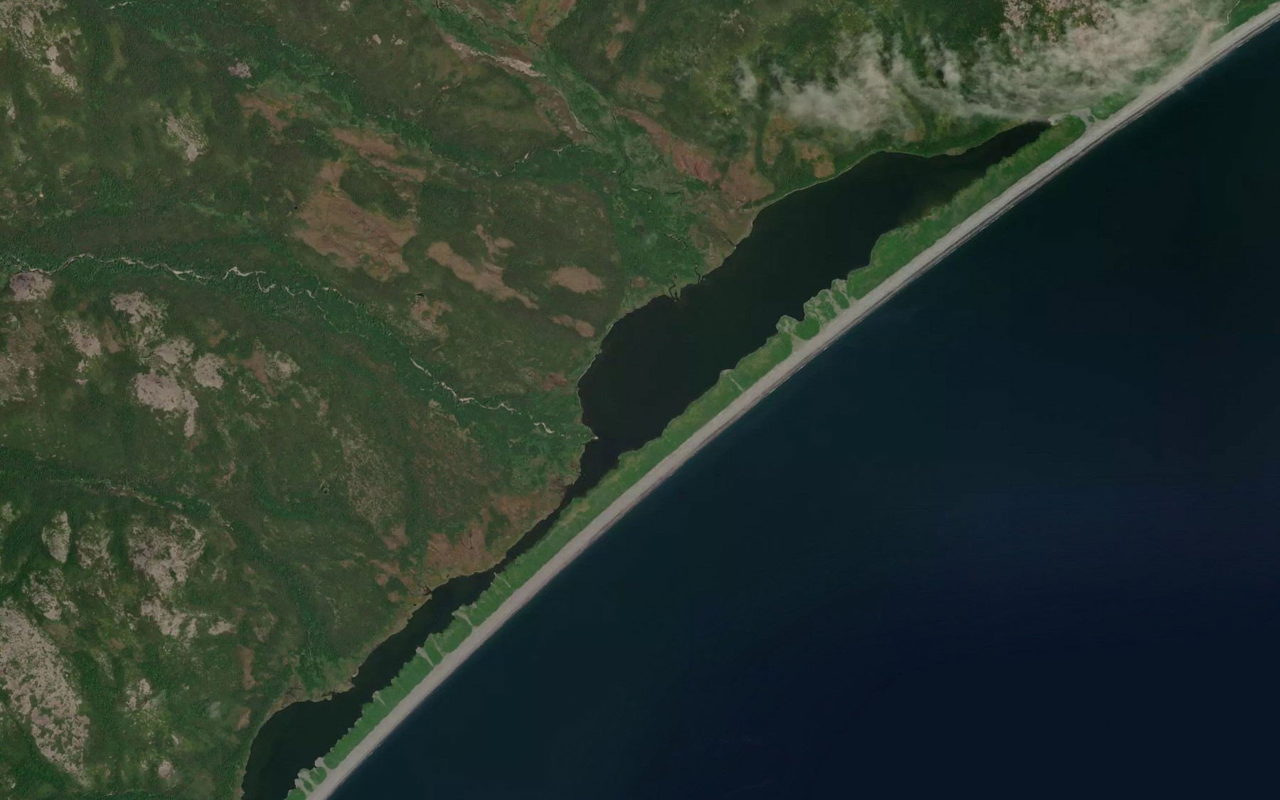 Satellite map of the Laguna Man'ya