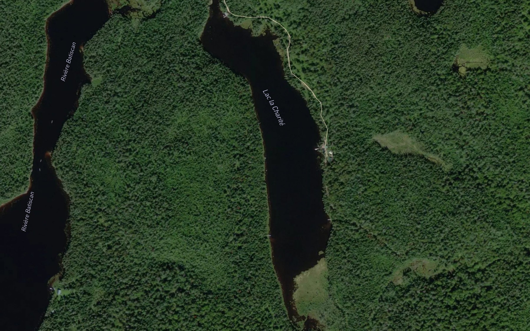 Satellite map of the Lac la Charite