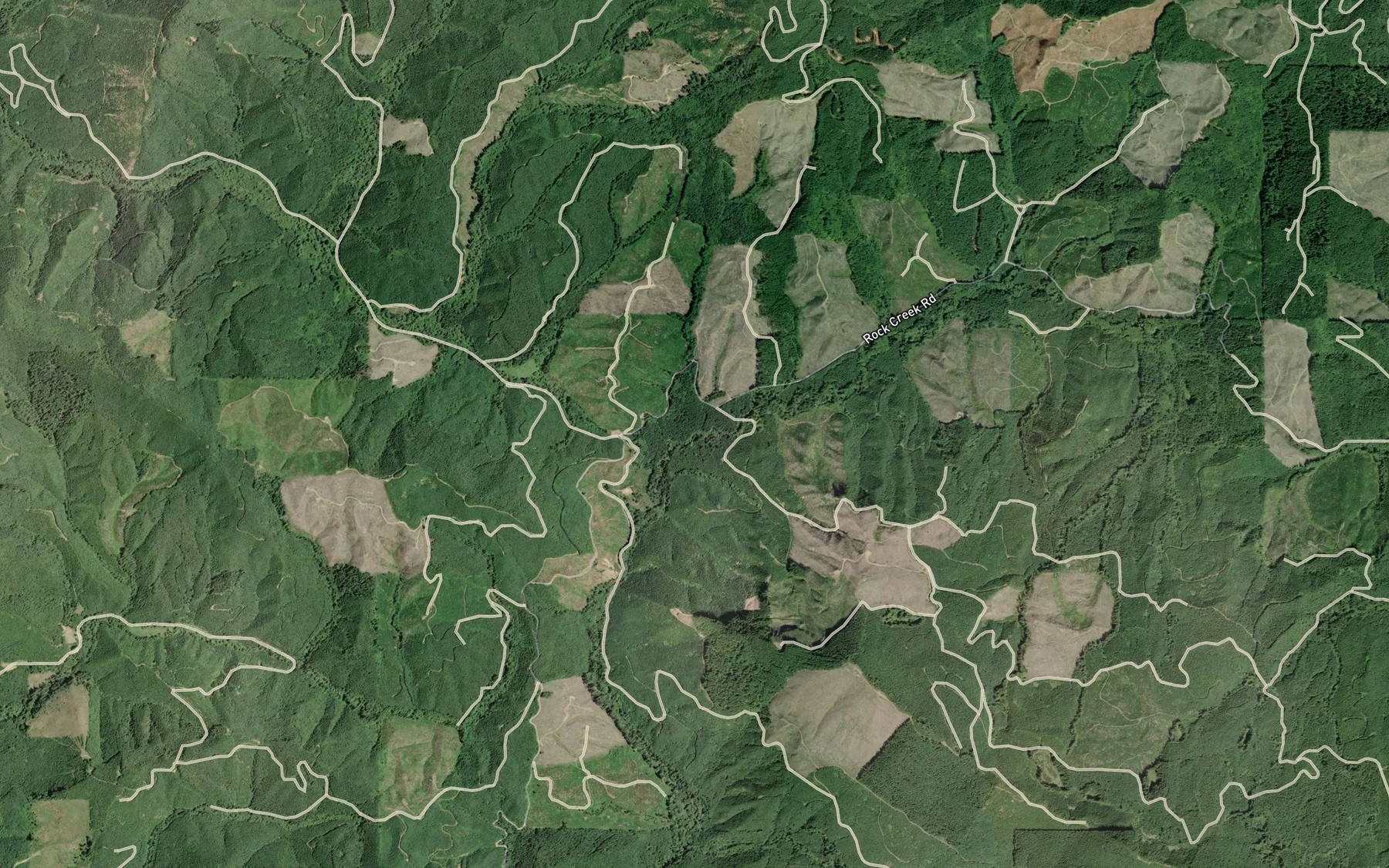 Satellite map of the Young Creek