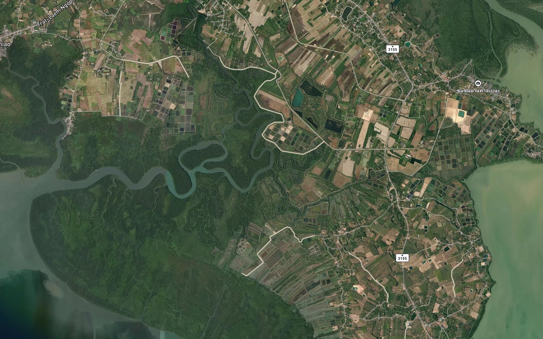 Satellite map of the Khlong Pret