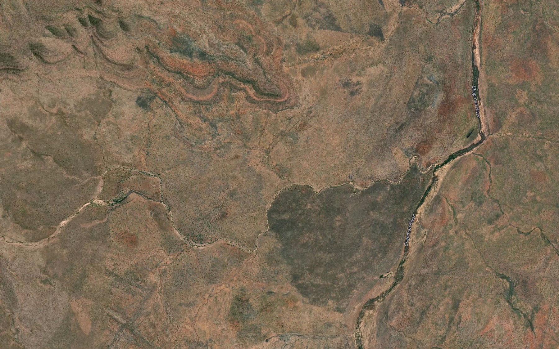 Satellite map of the Oolrui Creek