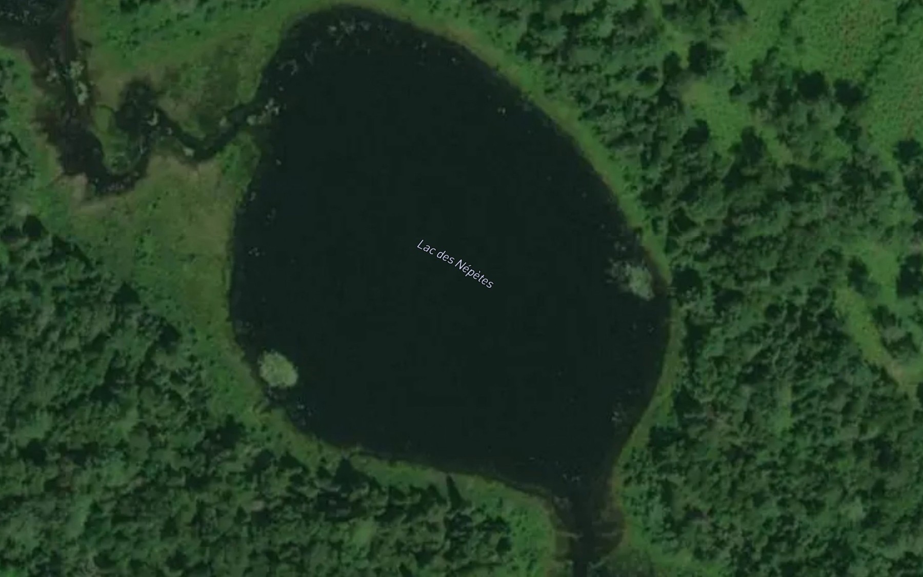 Satellite map of the Lac des Nepetes