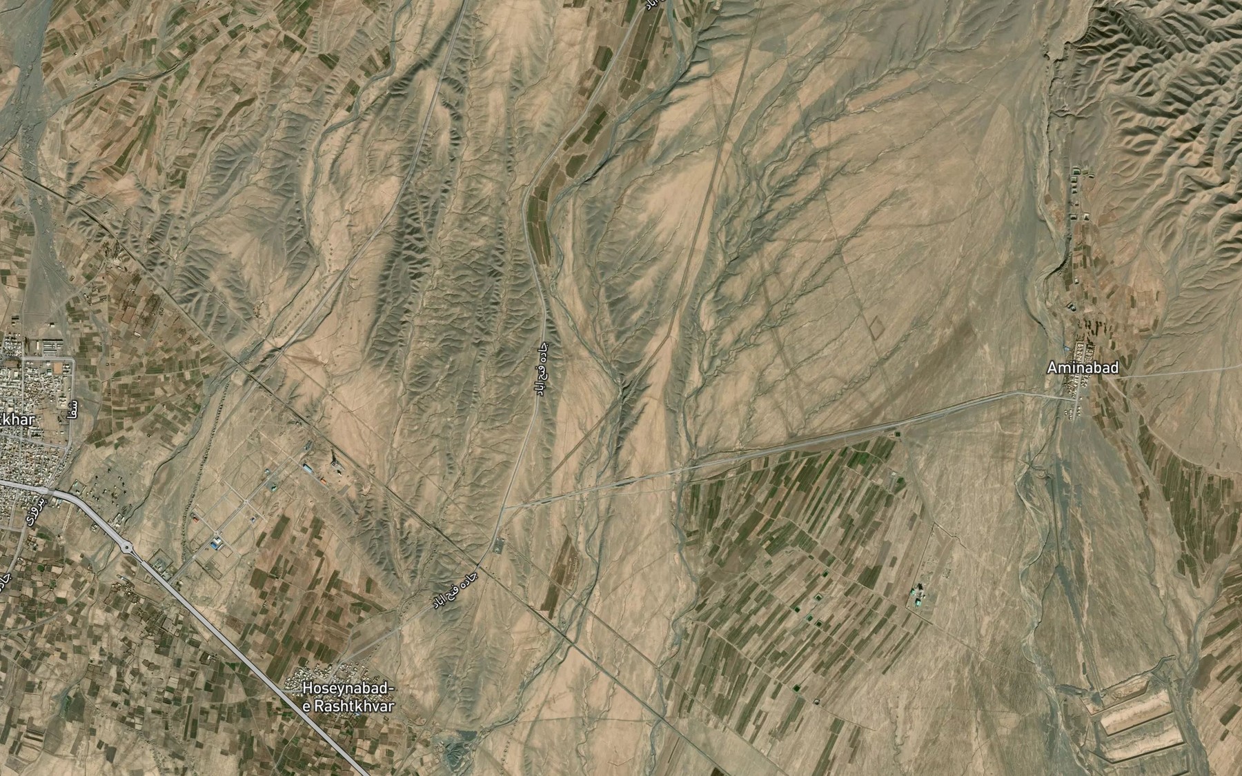 Satellite map of the Kal-e Neqab