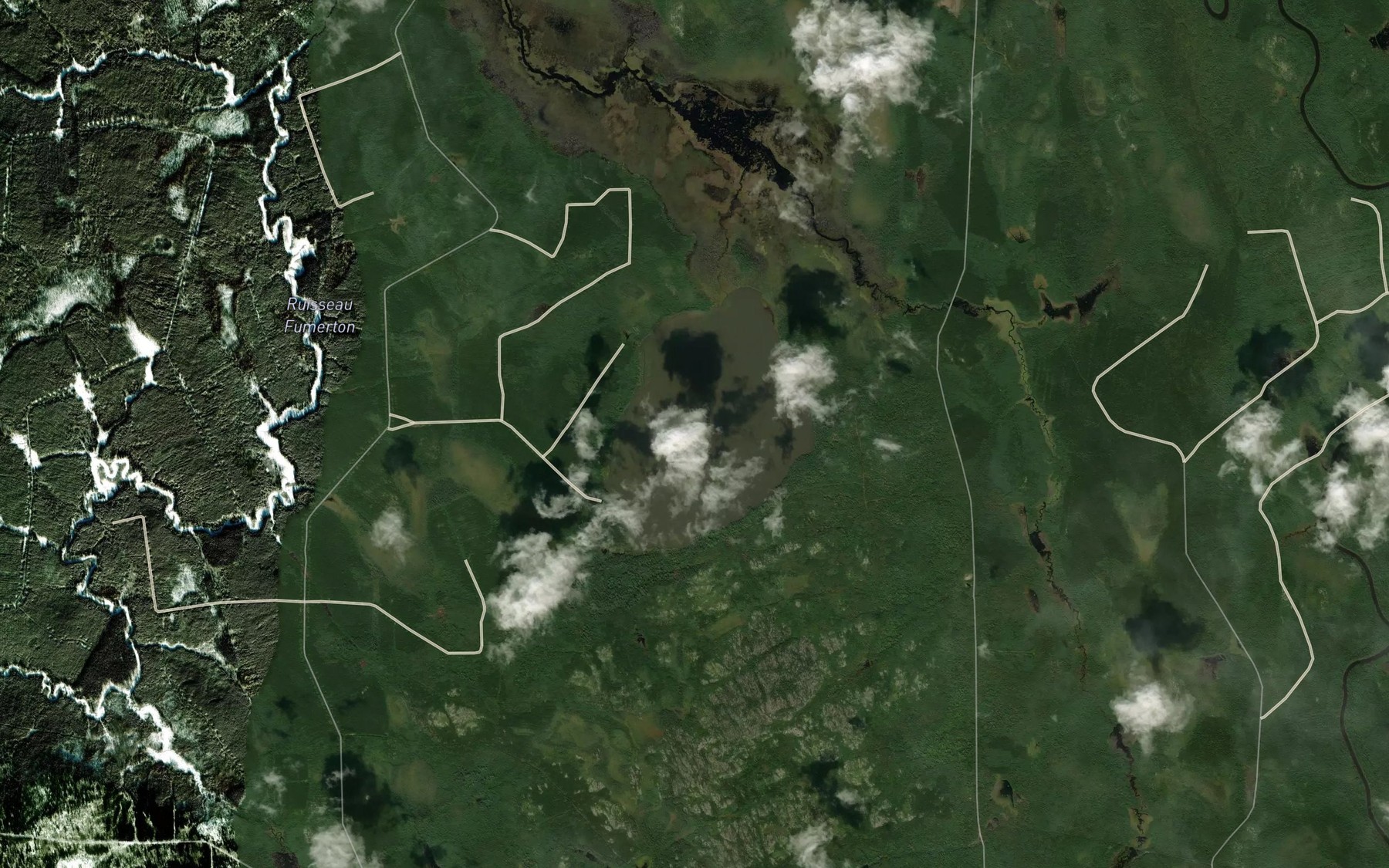 Satellite map of the Lac Fumerton