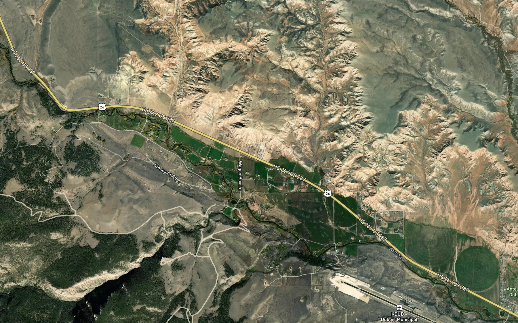 Satellite map of the Holmes Number 1 Ditch