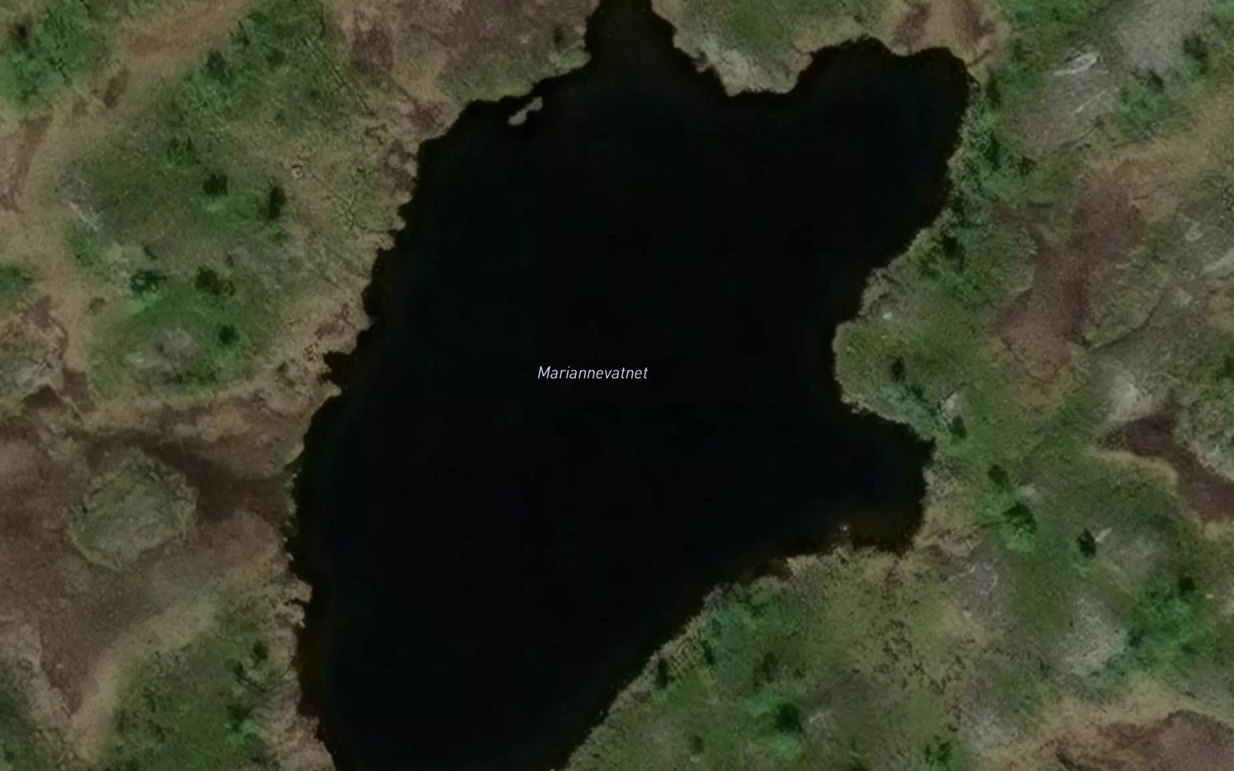 Satellite map of the Mariannevatnet