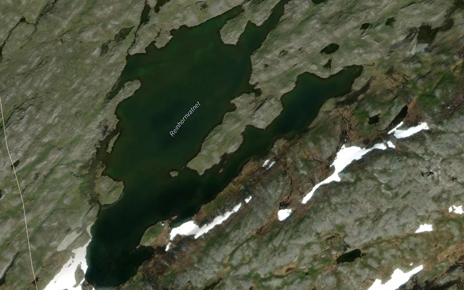 Satellite map of the Reinhornvatnet