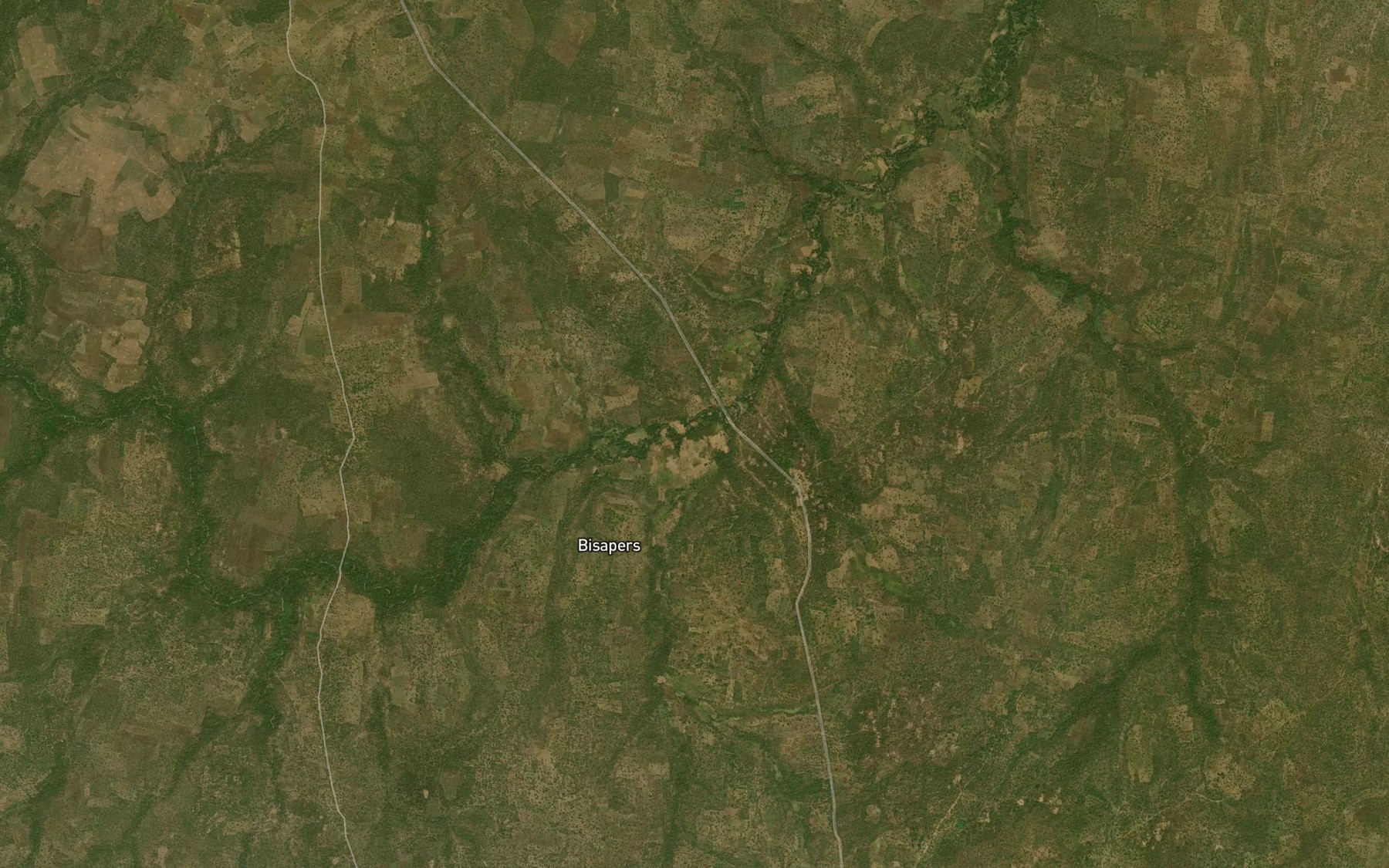 Satellite map of the River Leu