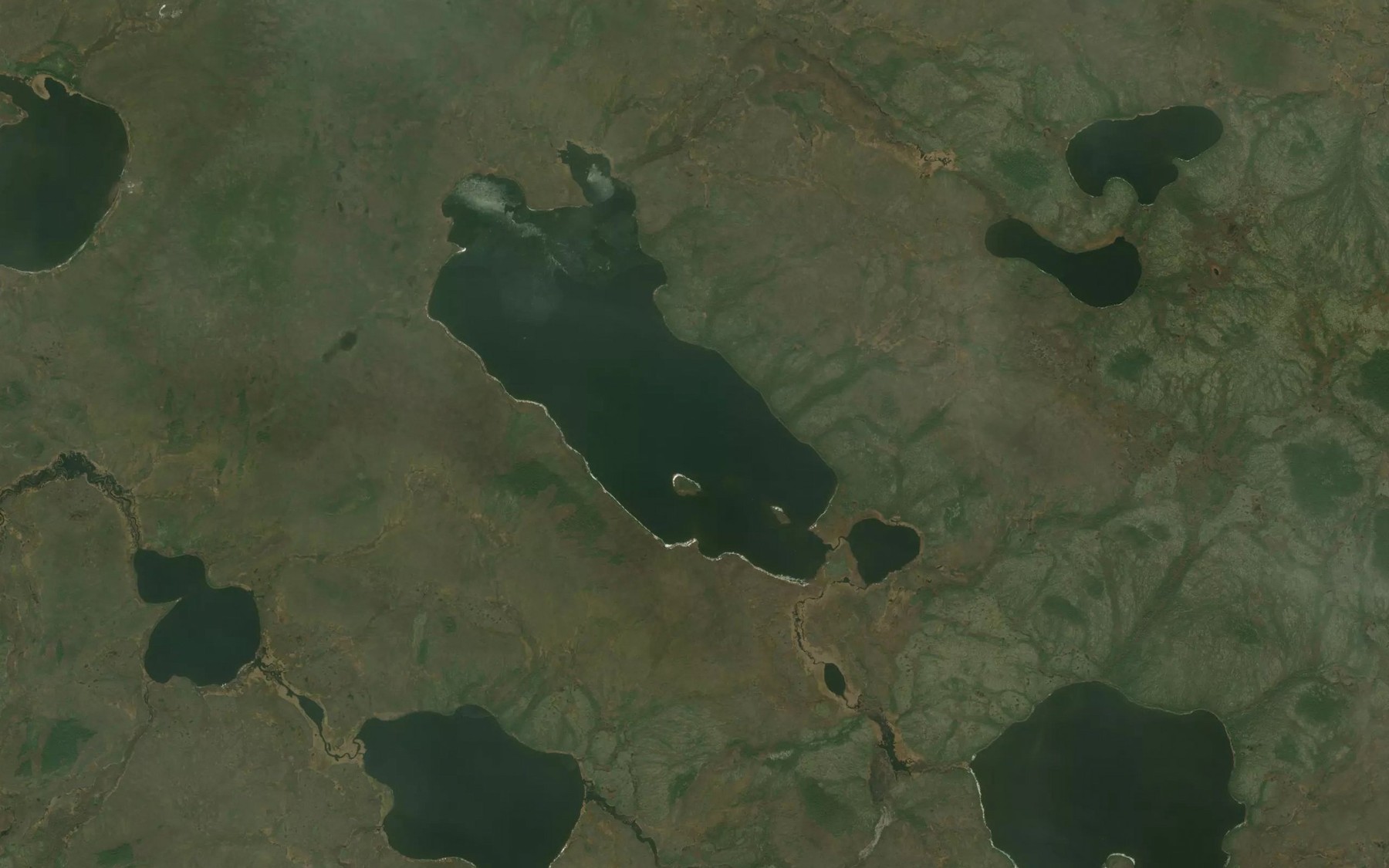 Satellite map of the Tawakihikunkapemaypanik Lake