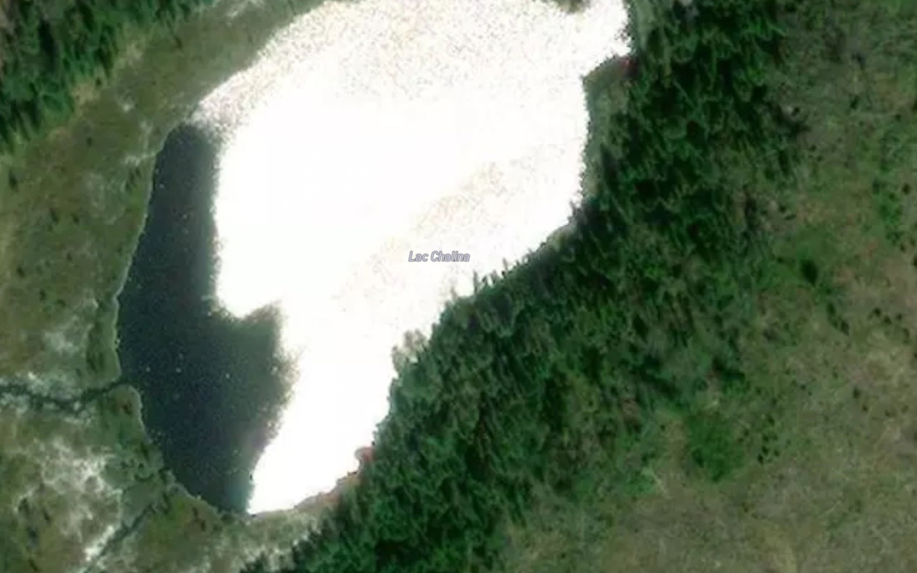 Satellite map of the Lac Chalina