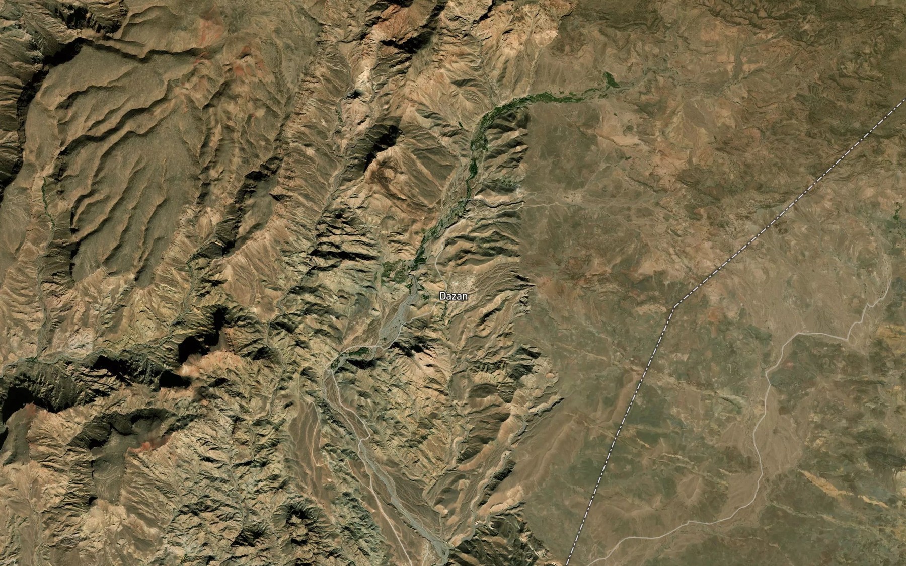 Satellite map of the Cheshmeh-ye Siahan