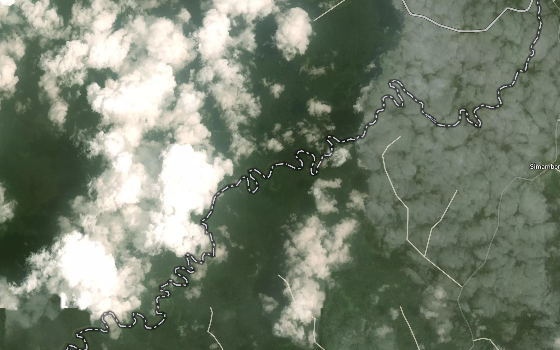 Satellite map of the Madzaba
